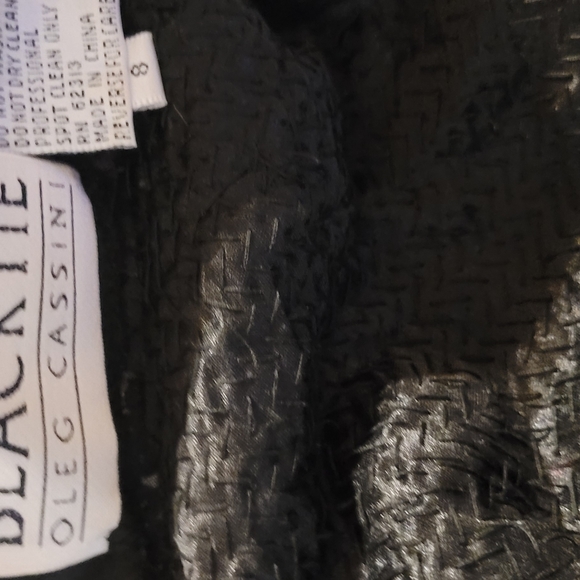 Vintage 1980s black tie sequined dress size 8 - Picture 4 of 4